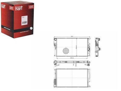 РАДИАТОР BMW F20-F21 11- HART фото