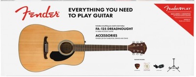 Fender FA-115 Drednought pack V2 Natural gitara