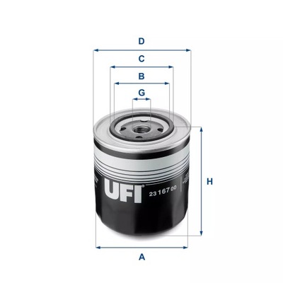 UFI 23.167.00 FILTRAS ALYVOS 