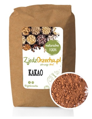 KAKAO NISKOTŁUSZCZOWE NATURALNE 100% PROSZEK 5kg