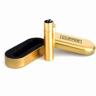 Zapalniczka Clipper Metal GOLD unikatowa do bonga