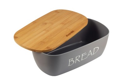 CHLEBAK Z DESKĄ POJEMNIK NA PIECZYWO KAMILLE SZARY