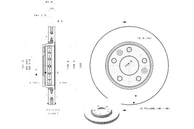 ДИСКИ ТОРМОЗНЫЕ ТОРМОЗНЫЕ BREMBO 402060010R 402064151R