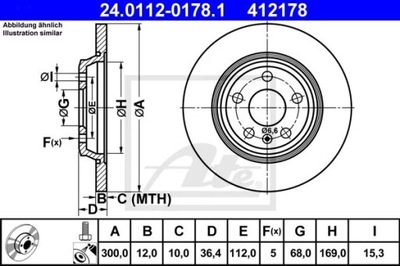 24.0112-0178.1 DISCO HAM.TYL AUDI A4 07-  