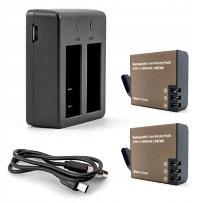 Podwójna Ładowarka 2 Baterie 1050mAh GoPro4U COOAU