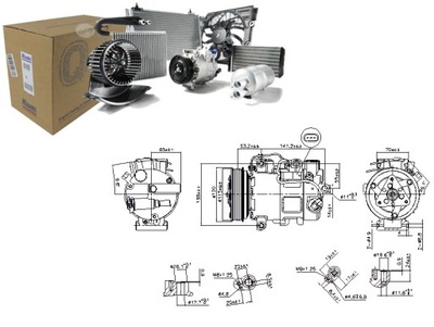 COMPRESOR DE ACONDICIONADOR MERCEDES A W176 B SPORTS TOURER W246 W242 CLA  