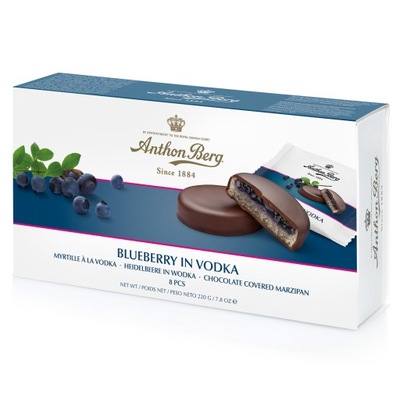 Anthon Berg Blueberry in vodka czekoladki marcepan