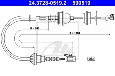 ТРОСИК КОМПЛЕКТА СЦЕПЛЕНИЯ FIAT DUCATO 94-02 18 фото