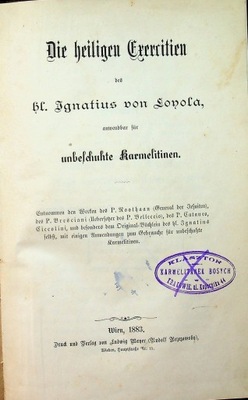 Die Heiligen Crerritien 1883 r.