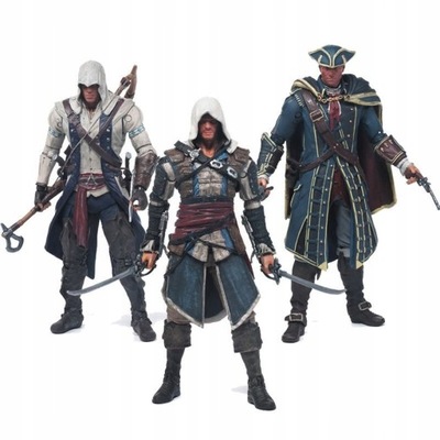 3 Figurki Assassin's Creed 3 / Black Flag 17cm