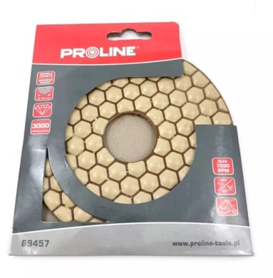NAKŁADKA POLERSKA DIAMENTOWA GR.3000 - 125 MM GRANIT-MARMUR PROLINE