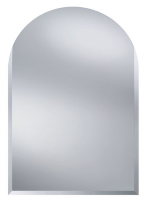 Lustro kryształowe srebrne fazowane AGAT 58x76 cm
