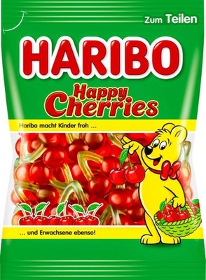 Haribo Happy Cherries 175 g Żelki Wisienki Z DE