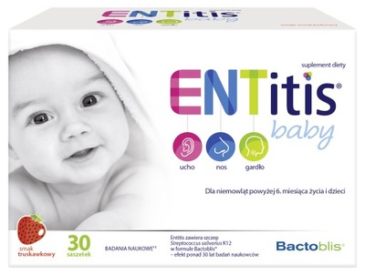Entitis Baby 30 saszetek truskawkowy odporność