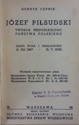 Józef Piłsudski 1935 r.