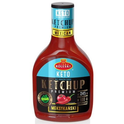 ROLESKI Ketchup KETO Meksykański PREMIUM 425g