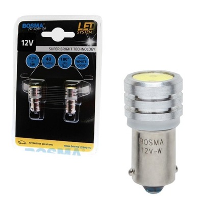 BOSMA LED 12V BA9S 1XSMD7080 BIAŁA 2SZT