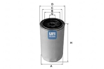 FILTER OILS PEUGEOT 505 86- 605 89- UFI  