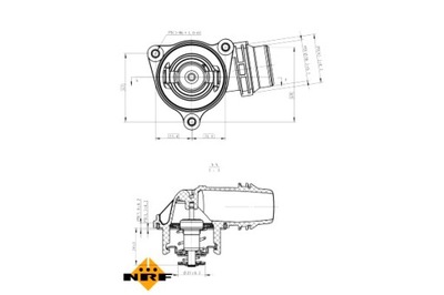 NRF ТЕРМОСТАТ ЖИДКОСТИ CHŁODZĄCEJ BMW 1 E81 1 E87 3 E46 3 E90 1.6 2.0