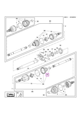 Хомут защита шарнир opel cascada оригинал 13291766 фото №1