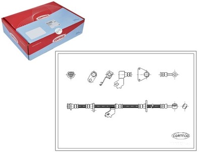 CABLE DE FRENADO FLEXIBLES HONDA CORTECO  