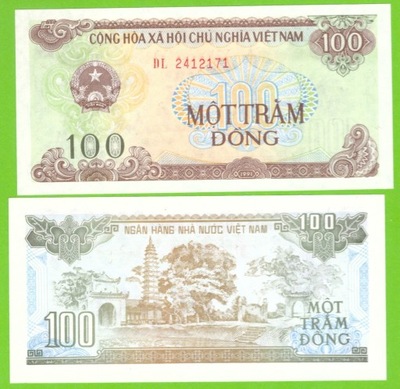 WIETNAM 100 DONG 1991 P-105 UNC