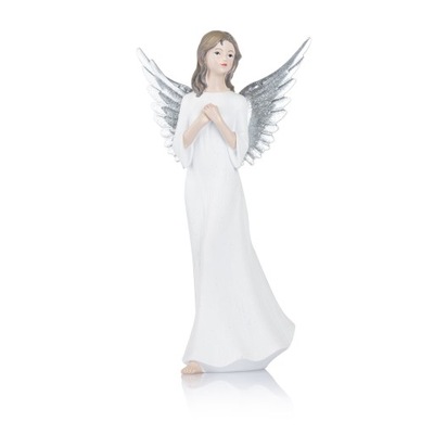 Figura Anioła ze skrzydłami z żywicy 29 cm + pudełko