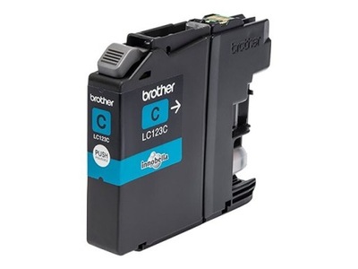 BROTHER LC123C Tusz Brother LC123C cyan 600str MFC-J4510DW / DCP-J4110DW /