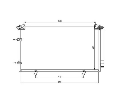 Радиатор кондиционера toyota camry 30 09.01- фото №1