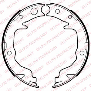 ZAPATAS DE TAMBOR DE FRENADO DELPHI LS2026  