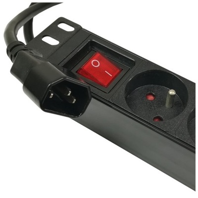 LISTWA ZASILAJĄCA RACK 19'' 9 GNIAZD WYŁ. WTYK UPS