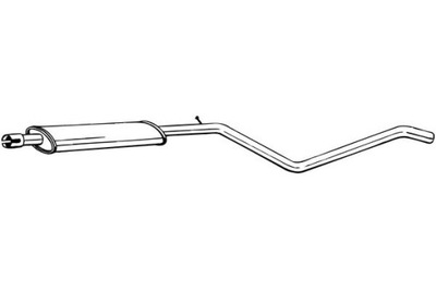 BOSAL SILENCIADOR SISTEMAS DE ESCAPE CENTRAL DACIA DUSTER DUSTER SUV 1.6  