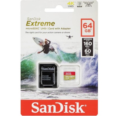 Karta SanDisk EXTREME microSDXC 64 GB