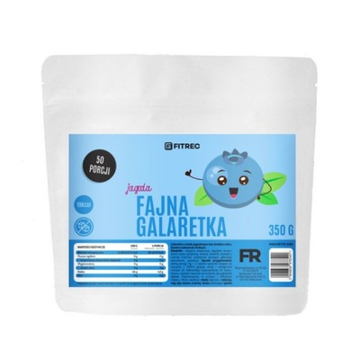 FitRec Fajna Galaretka Jagoda bez cukru 350g