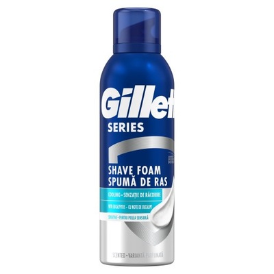 GILLETTE SERIES PIANKA DO GOLENIA SENSITIVE COOL 250ML