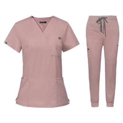 KOMPLET MEDYCZNY DAMSKI SCRUB UNIFORM, MODEL REMEDY, KOLOR PINK ROZMIAR XXL