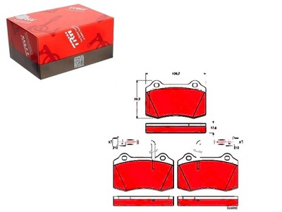 ZAPATAS DE FRENADO ALFA PARTE DELANTERA GTV SPIDER 3,0-3,2 V6  