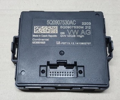 Vw golf vii audi a3 модуль шлюз 5q0907530ac фото №1