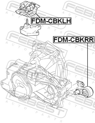 AIR BAGS SILNIKA, BEARING FEBEST FDM-CBKLH  