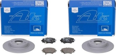 Ate тормозные диски+ тормозные колодки задняя mazda 3 bm 265mm фото №1