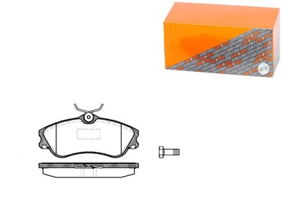 КОЛОДКИ ТОРМОЗНЫЕ ПЕРЕД CITROEN XSARA PIC ASSO 99- DRIVE+