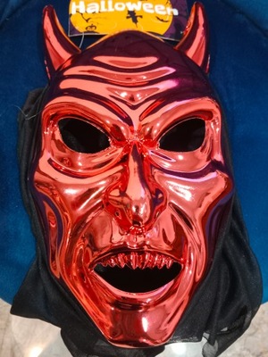 Maska na twarz diabeł na HALLOWEEN KOSTIUM