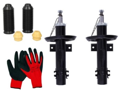 2 AMORTYZATORY OSŁONY PRZÓD SKODA FABIA III RAPID