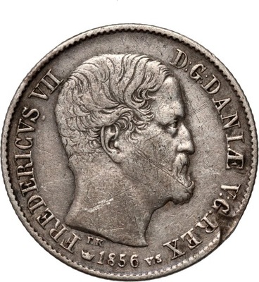 Dania, Fryderyk VII, 16 skilling rigsmønt 1856