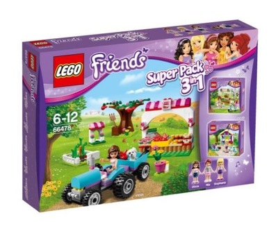 LEGO Friends 66478 3w1 41026 41027 41029 MIA