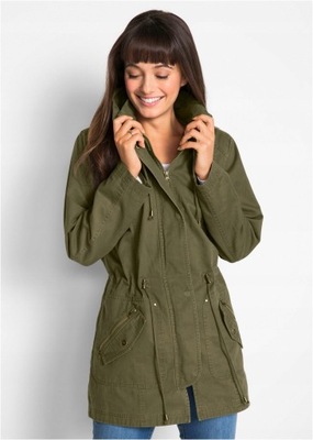 PARKA KHAKI 38 1V0E4 BONPRIX KURTKA