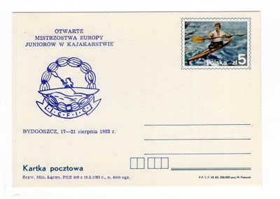 FI 840 1983R. KARTKA POCZTOWA Z DODRUKIEM