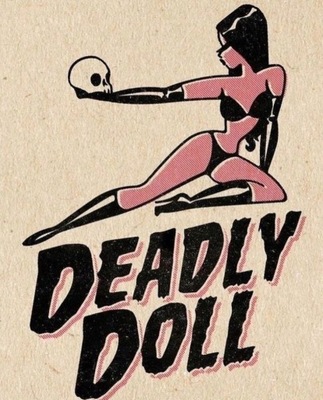 Plakat Deadly Doll Kobieta Retro Vintage 91,5x61