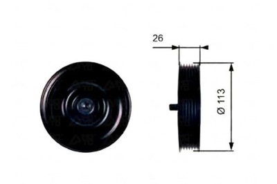Gates ролик направляющая ремень hyundai accent ii ela фото №1