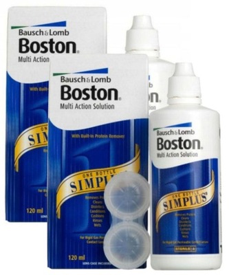 2 x PŁYN DO SOCZEWEK Boston Simplus 120ml